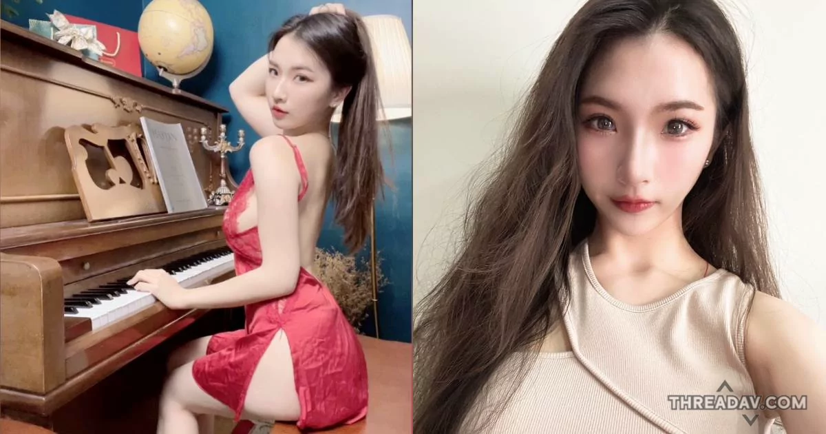 健美女孩Shasha刷刷穿性感睡袍彈琴！白皙雪乳+螞蟻腰讓人著迷！- 網路美女