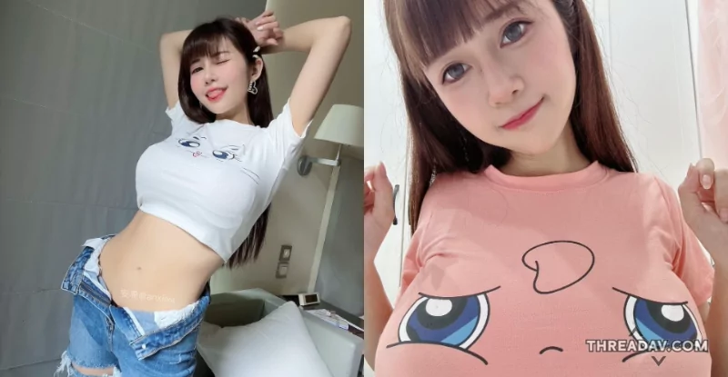 網路美女「安希Vicky」炫耀小愛寵，粉絲超想伸手捏！