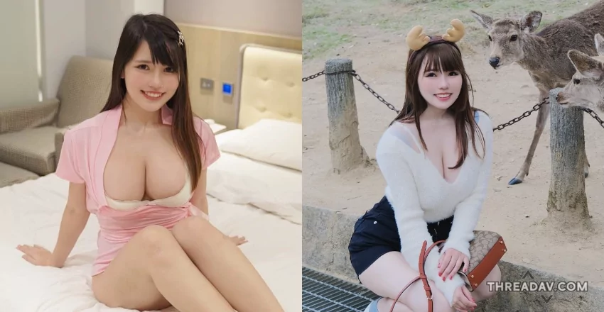 奈良「正妹補習班老師」餵鹿驚喜！胸部即將蹦出