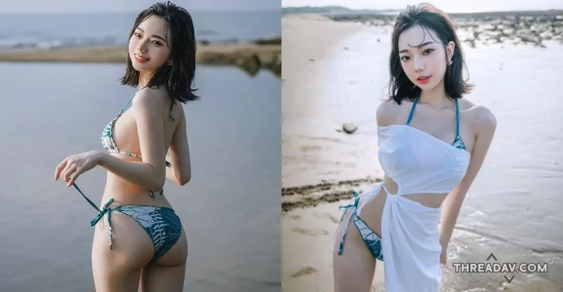 「啾啾」極品天菜美女曬出翹挺屁屁，電眼甜笑勾引你！