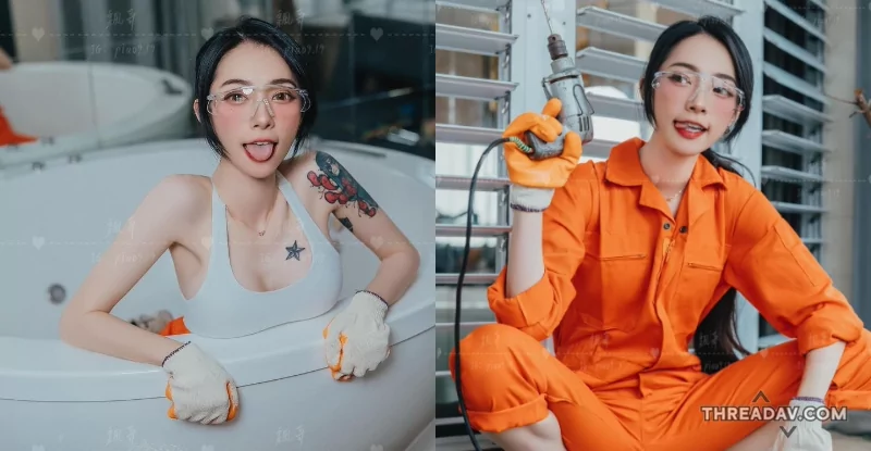 正妹維修員「飄哥」工作服下的驚人神秘！網友驚呼「修肝」必備