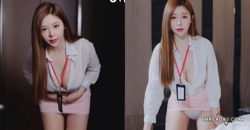 甜美OL「本壘奈」大膽展示魅力，春光外洩瞬間捕獲眼球！