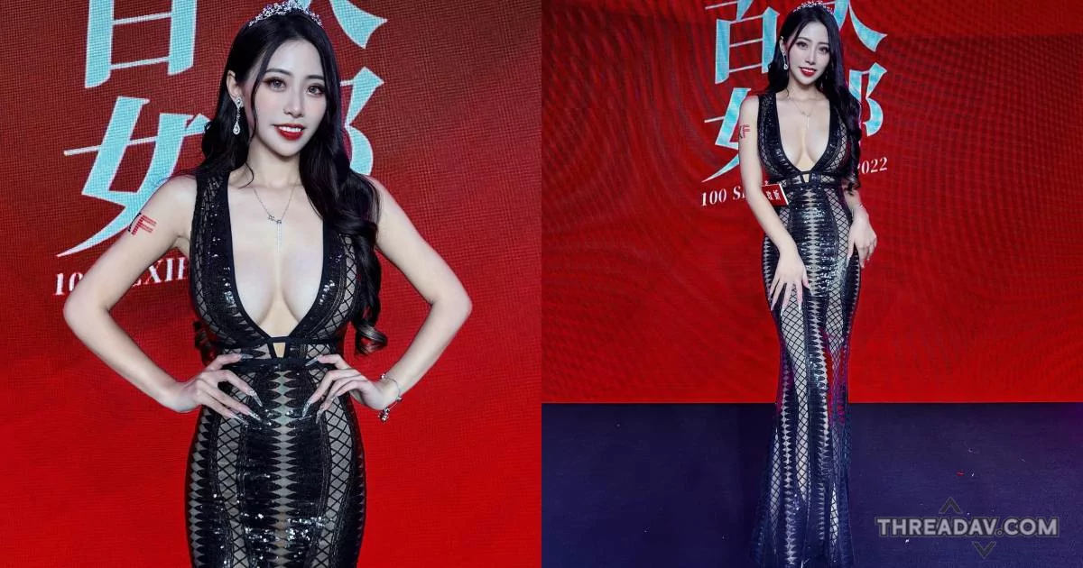 性感小野馬「玟妡WenHsin」中路大開！頒獎典禮秀「渾圓人字奶」太火辣！ - 網路美女
