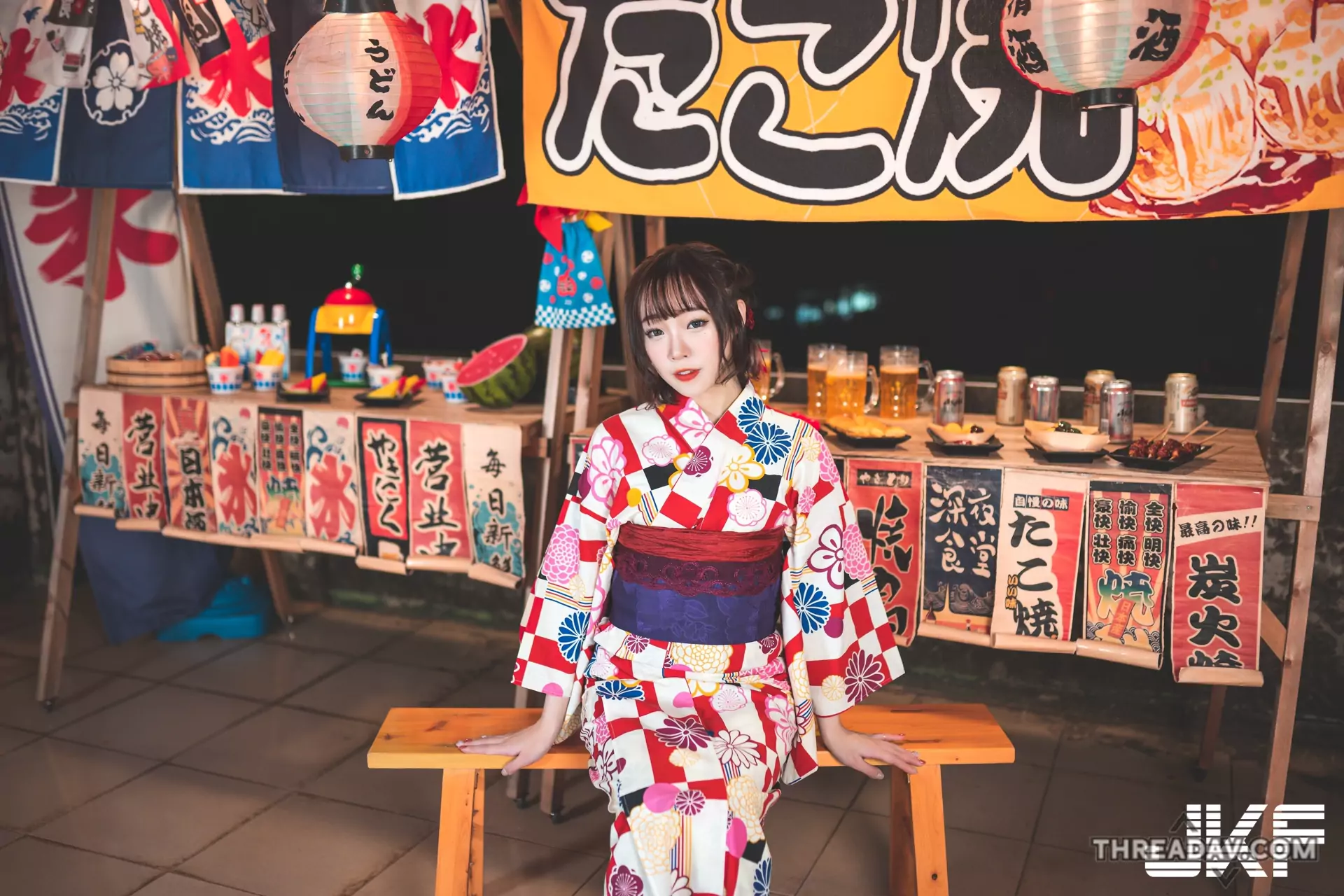 夢幻和服祭典！與「娃娃」美少女共度仲夏浪漫之夜 - 網路美女