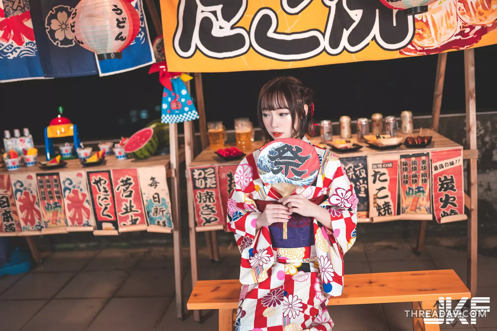 夢幻和服祭典！與「娃娃」美少女共度仲夏浪漫之夜 - 網路美女