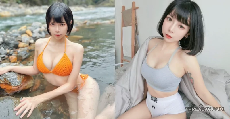 【情趣比基尼】壽星小仙女「Chubby糖」泡野溪秀「渾圓美乳」，療癒又養眼！ - 網路美女
