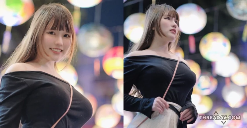 補習班正妹老師巨乳逛花燈，穿著衣服也滿滿魅力 - 網路美女必看！