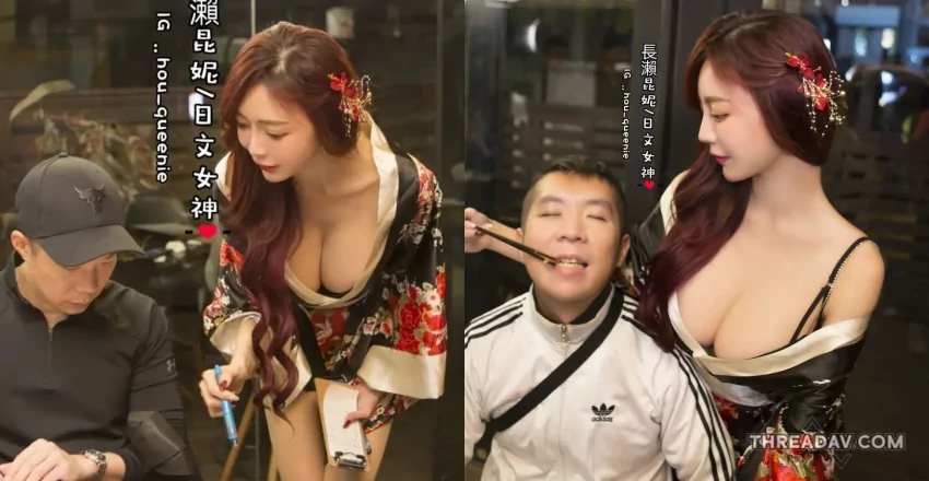 台中日式居酒屋周年慶！爆乳店員親餵特別活動引爆話題