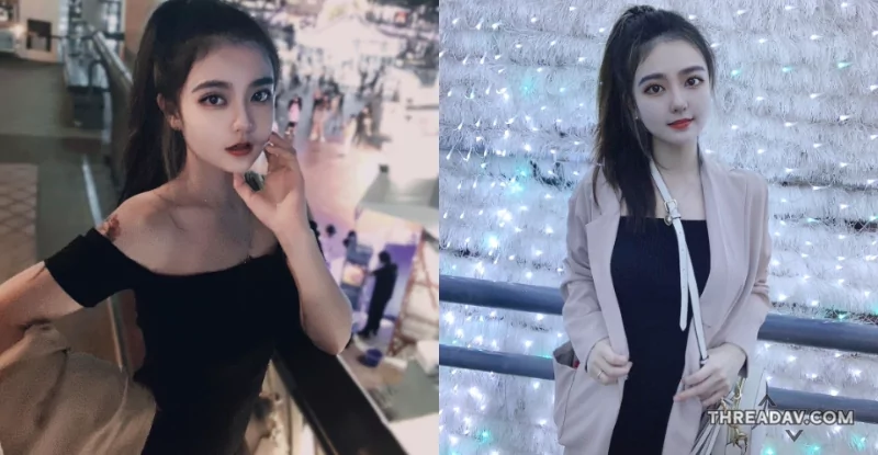 耶誕城大眼美女「晴晴」驚豔亮相，氣質出眾露香肩引眾人目光！