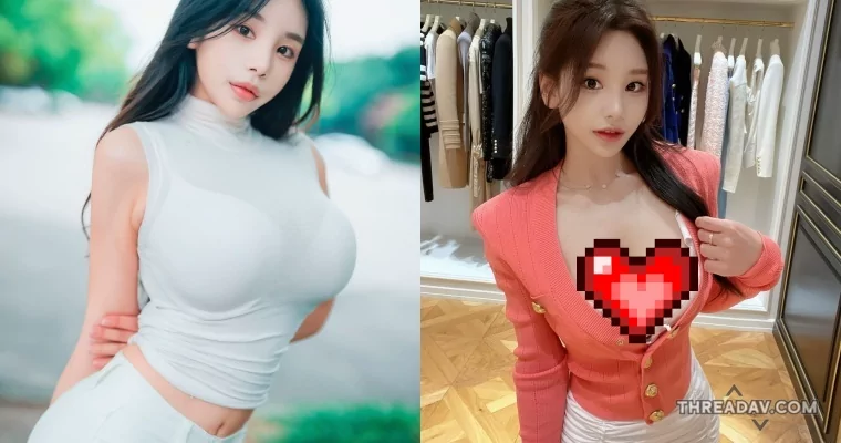 南韓網紅Zzyuri逛街試穿名牌，「超深事業線」引爆關注！