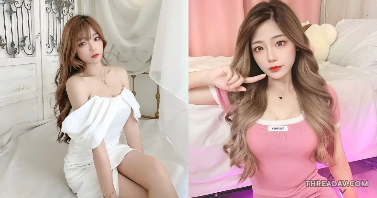 迷人雅臻！粉色連身裝展現絕美曲線，微露深溝讓人心動不已