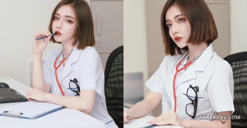 短髮美女林酸酸義診現場，魅力曲線治癒內傷病患 - 必看網路美女