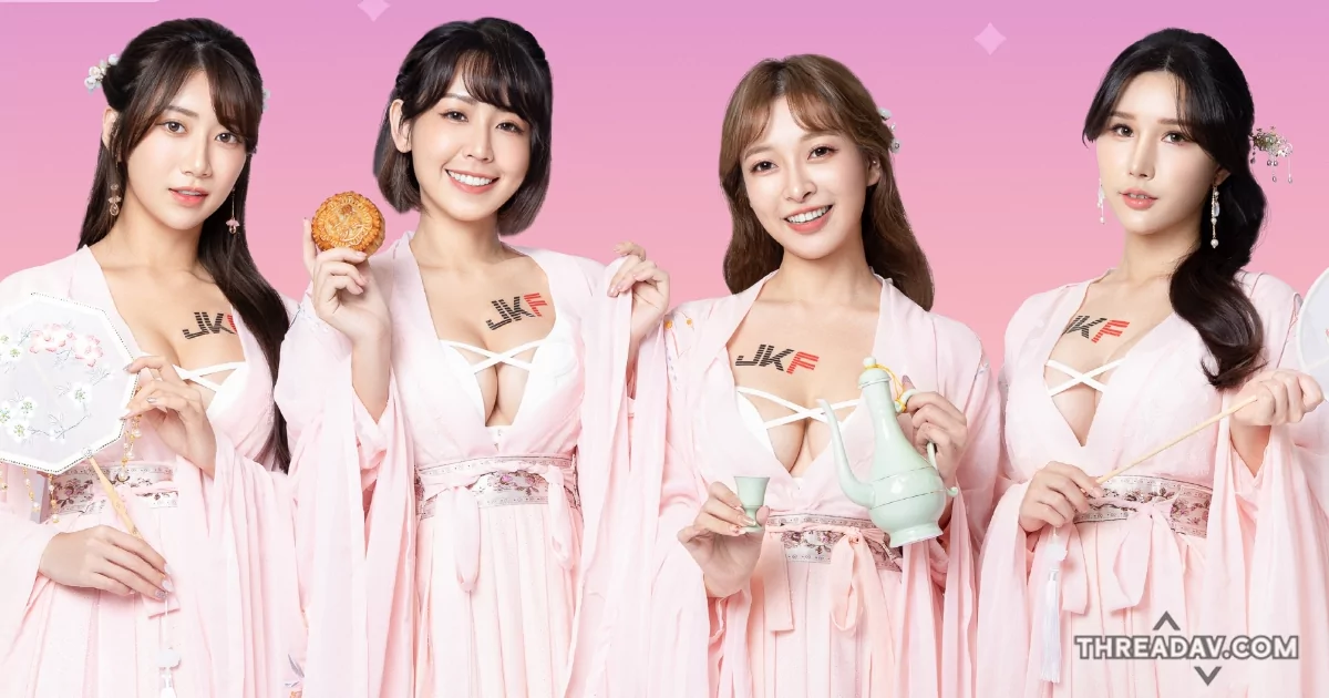 中秋夜賞月！JKF女郎化身絕美嫦娥，邀您舉杯共慶 - 網路美女專輯