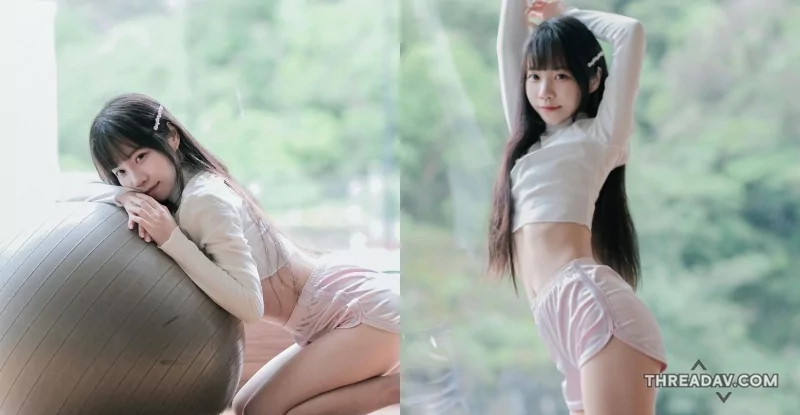 「清甜少女」美體滾瑜珈球！銷魂曲線讓粉絲秒暈船 - 網路美女必看