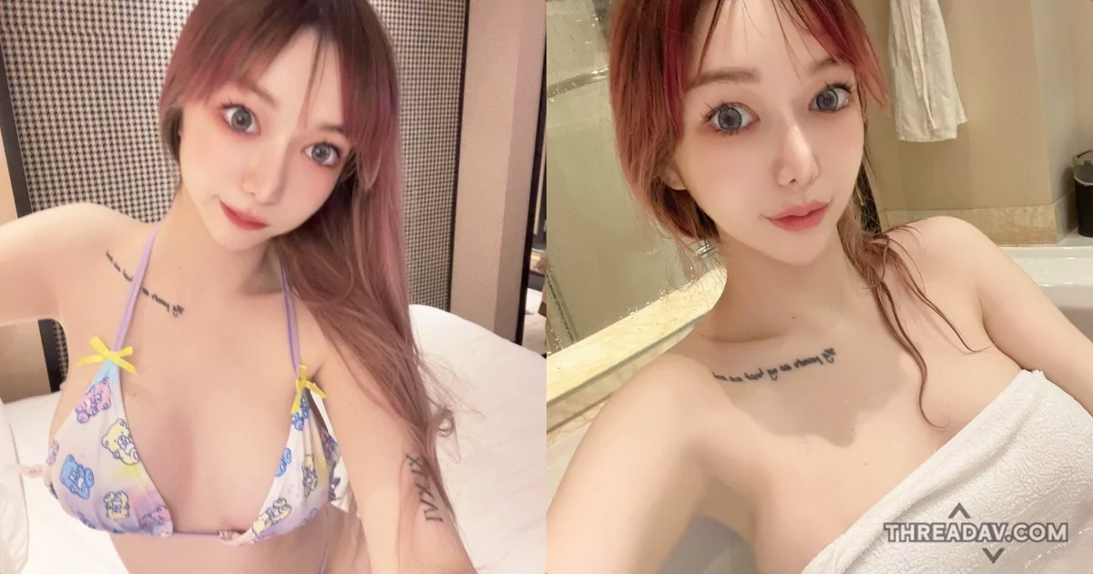 「Olivia 林沂」天蠍座美女泡澡照曝光，白嫩美乳輪廓引爆網路熱議！