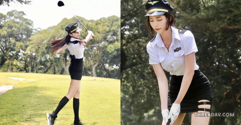 重機女神王晨飄變身性感女警！長腿扭腰揮桿，讓你心動想「犯罪」！