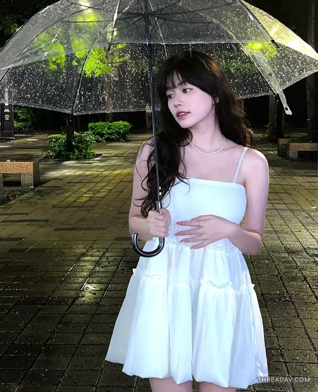 「驚豔逐夜雨：網路美女的超夢幻漫步與驚喜美國之旅」