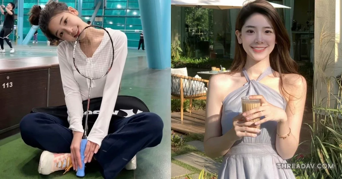 清純系甜妹打羽球＋雪白美肌，網友狂戀愛！