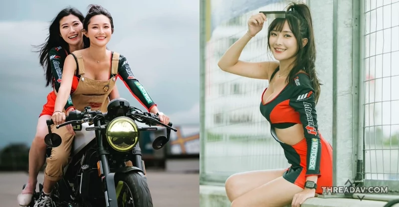 「車展SG」美女趁空檔偷跨騎乘位，破風而行還伴隨跳動 - 網路美女