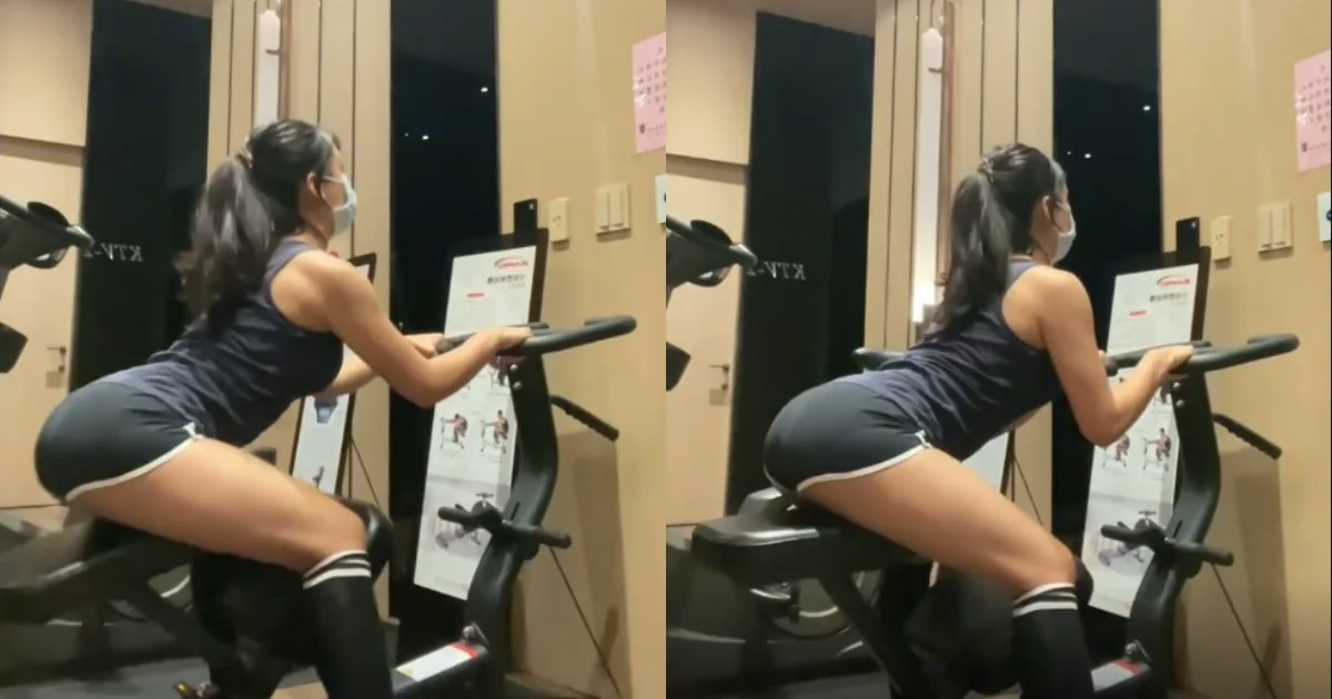 健身房驚見翹臀混血美女「毛咪 Catty」：拉筋姿勢驚艷眾人！