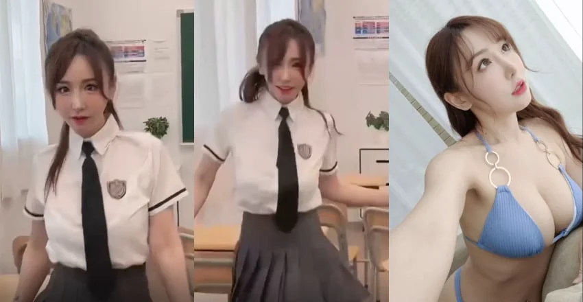 星野優穿上學生制服翩翩起舞《愛你》，胸前驚人波動引網友驚呼！