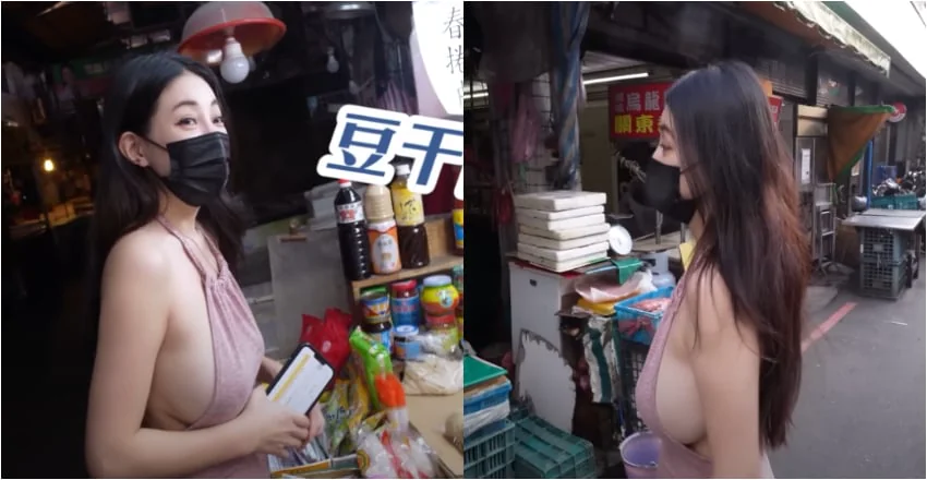 療癒作家挺「核彈級豪乳」逛市場，婆媽全嚇傻了！