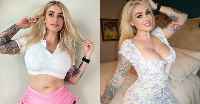震撼！狂野刺青美女巨乳爆裂，上衣即將破裂極限！- 網路美女