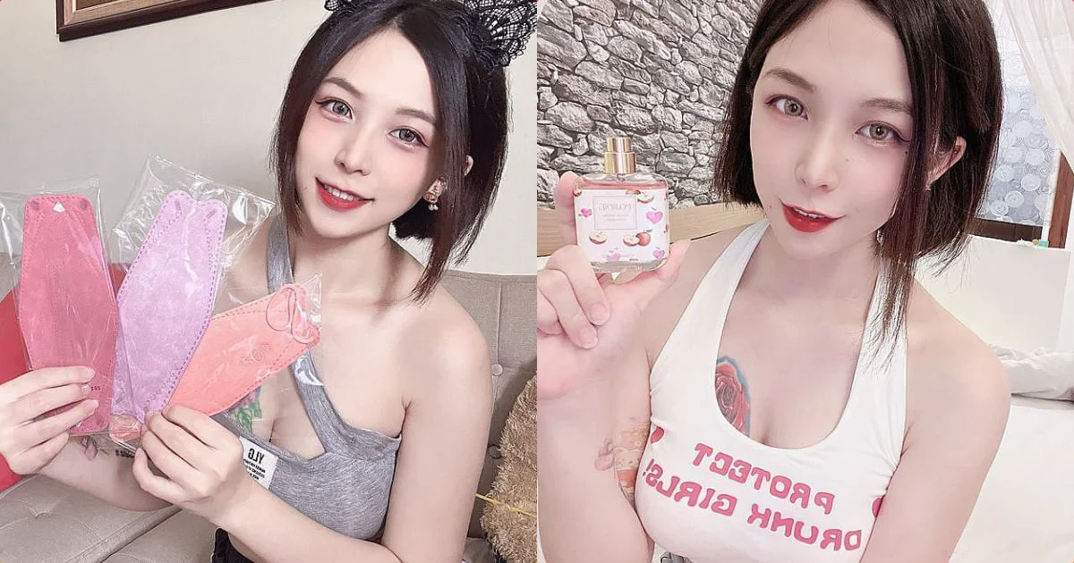正妹「車車」開箱口罩！光滑美肌畫面超吸睛，不容錯過！