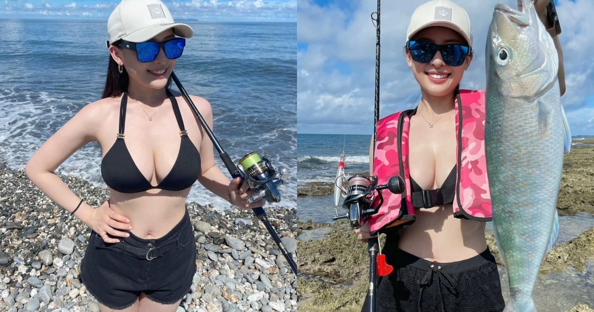 「氣質巨乳妹」爆乳釣魚技巧大公開！乳香誘人誰能不上鉤？ - 網路美女