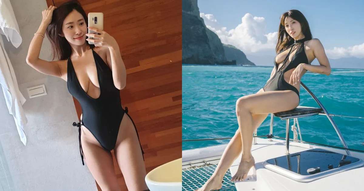 陽光正妹泳裝開中路秀「人字豪乳」！超強「水滴奶」弧度好完美！ - 網路美女