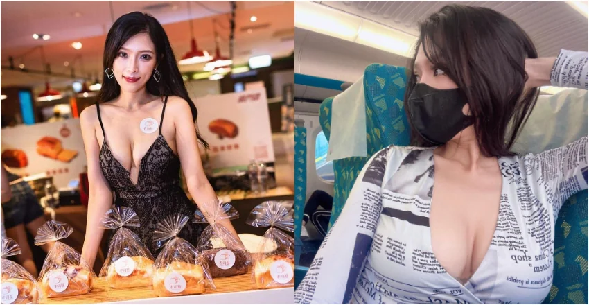 麵包店正妹店員胸懷兩顆「飽滿大菠蘿」　還沒吃就先看飽了 - 網路美女
