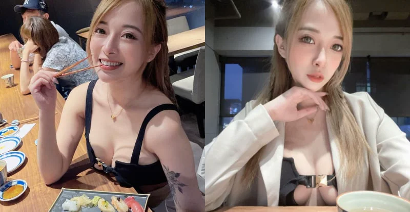 生日快樂！性感壽星「嵐芯語」厚乳直接端上桌，「鮮嫩乳線」讓人飽餐一頓 - 網路美女