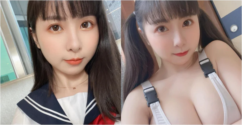 萬年高校美少女「Tiny 胎尼」穿制服不違和　綁雙馬尾也萌到不行 - 網路美女