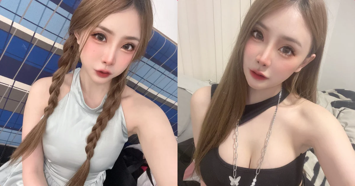 正妹「瑜寶寶」自拍時胸型好辣，低胸裝展現「白嫩美肌」！ - 網路美女
