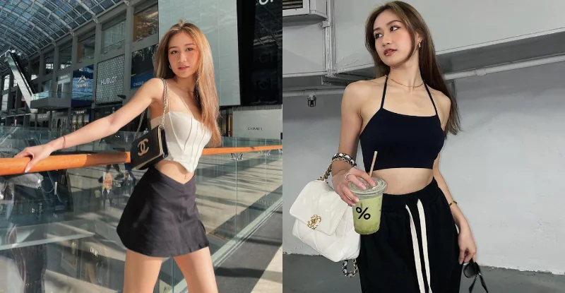 「星國正妹」逛街放曬紙片腰，「火辣腹肌」頂鮮嫩美乳超級不科學 - 網路美女