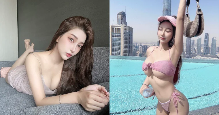 一飛到杜拜就大解禁！美乳正妹「娜娜米」比基尼蹦出「渾圓南半球」辣翻 - 網路美女