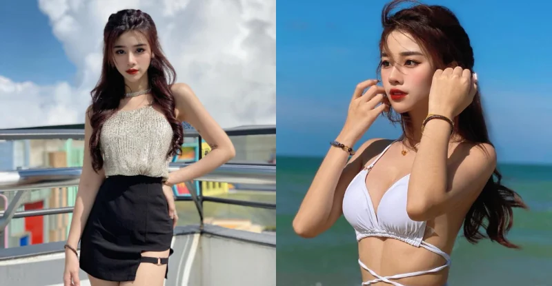 大馬「極品天菜」海岸線玩沙，「銷魂細腰頂嫩乳」雋永畫面太撩人 - 網路美女