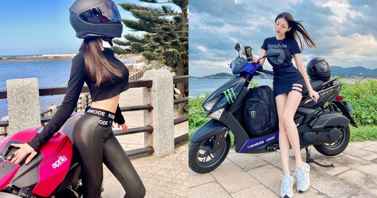 性感重機女王「王晨飄 」S曲線超誘惑，奔馳時的「白嫩長腿」太撩人！ - 網路美女