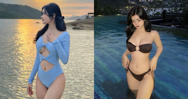 正妹「網拍老闆娘」本身就是衣架子！一到夏天「狂 po 泳衣照」曬飽滿胸器 - 網路美女