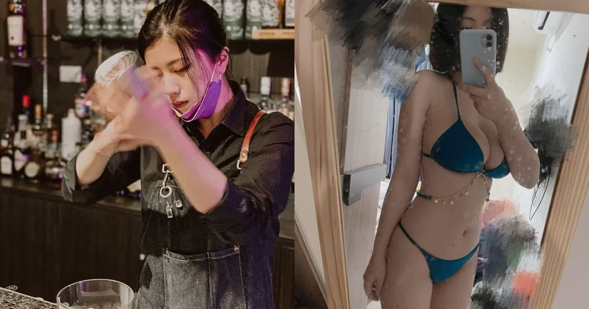 正妹調酒師「凱拉」制服底下好猖狂！「傲人巨乳」快從比基尼掉出來！ - 網路美女