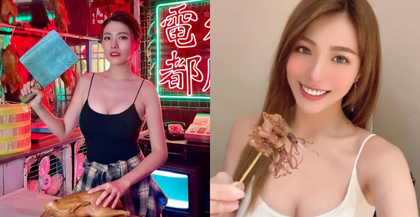 燒臘店老闆娘「爆乳剁肉」展現霸氣　火辣身材比食物誘人 - 網路美女