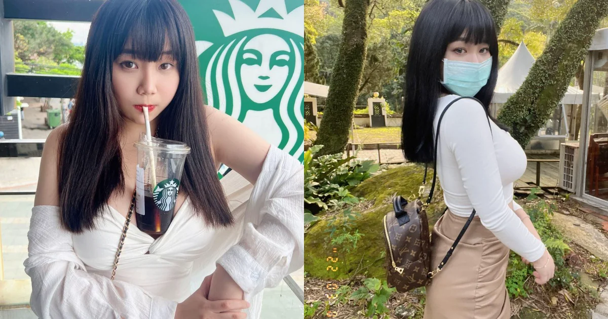乳夾星巴克！巨乳小隻馬「小九九」喝咖啡不用手，卡事業線裡也超穩！ - 網路美女