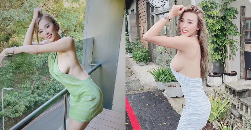 「波霸級尤物」隨時大顯乳威，嫩乳側溢「大半顆露在外」 - 網路美女