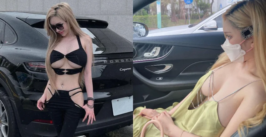 人間芭比！性感駕駛「雲嫣」太火辣　「有罩上路」也犯規 - 網路美女