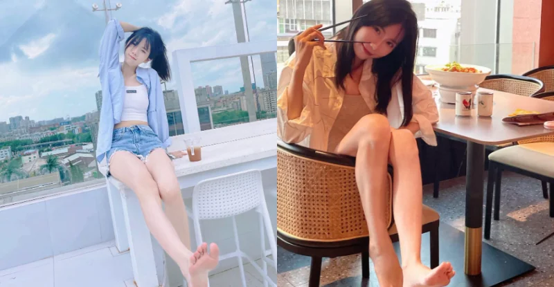 足控最愛！「蘇同學」稚嫩玉腿超誘惑，「從大腿到腳趾」都被腿控列極品 - 網路美女