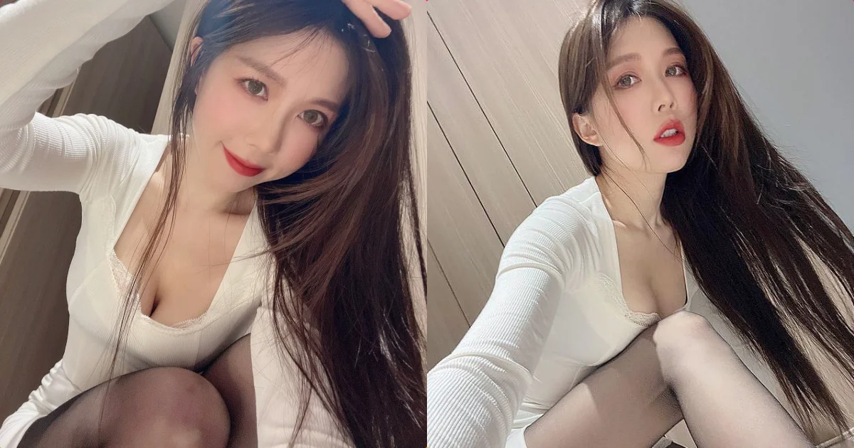 美乳攝影師「紗那醬」誘惑蹲地自拍，火辣的「黑絲造型」讓人受不了！ - 網路美女