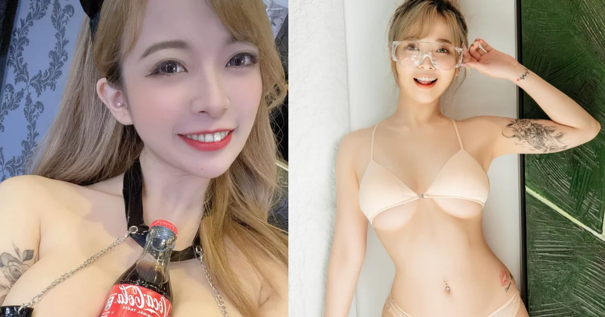 性感小惡魔「嵐芯語」乳夾可樂瓶！「超兇猛H罩杯」網友都想跟她買可樂 - 網路美女