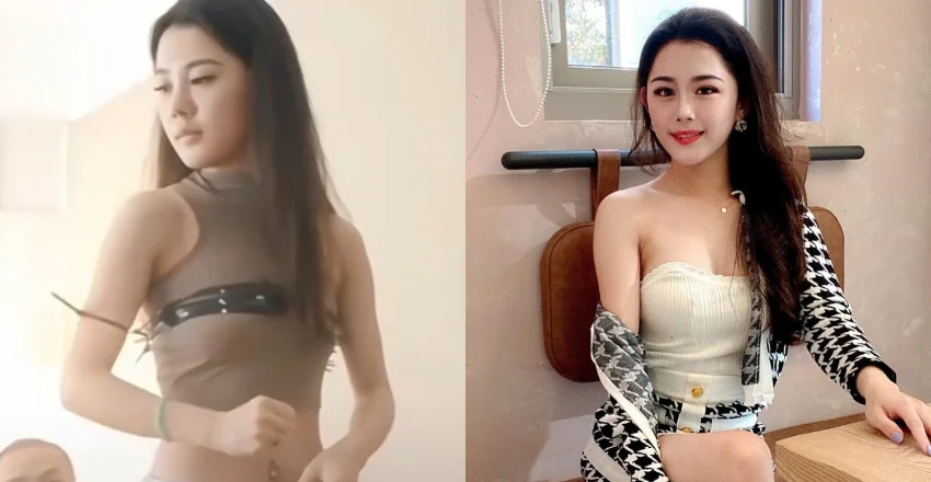 威力太強！甜美正妹挑戰「爆裂束帶」　一挺胸瞬間彈飛！ - 網路美女