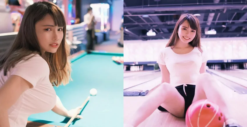 張弄弄自備兩顆「大母球」打撞球　讓人好想一桿進洞！ - 網路美女