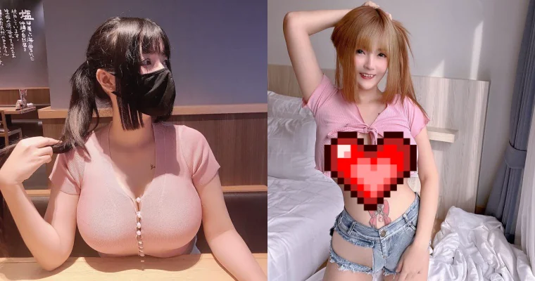 找到合身的衣服好難！金髮妹身材太兇猛...車頭燈塞不下乾脆就「無罩放風」 - 網路美女